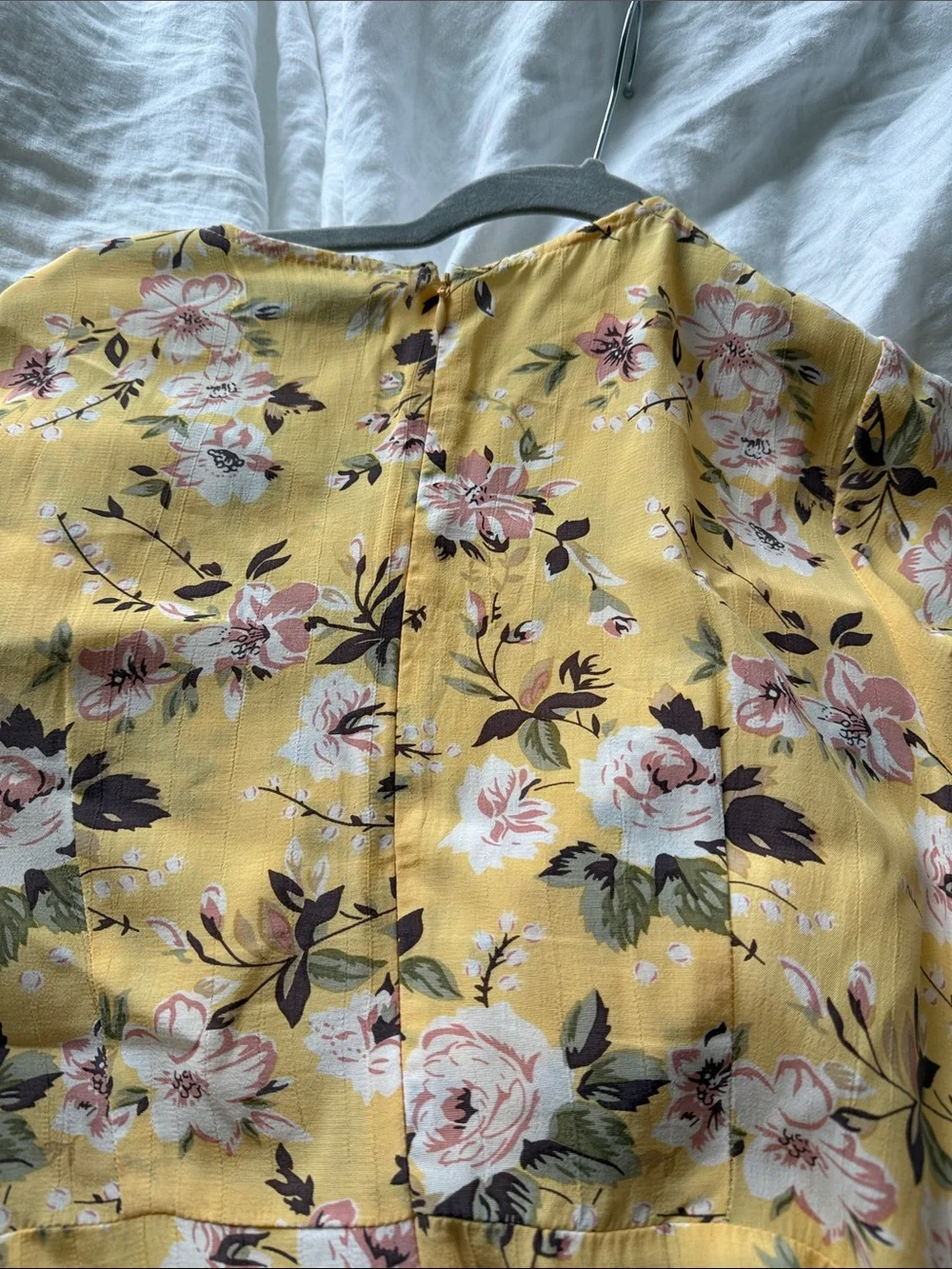 Faithfull the Brand Yellow Floral Jasmine Dress Size 4 - Picture 7 of 8